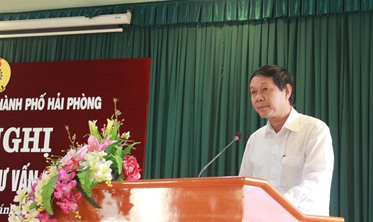 Đồng chí Hoàng Đình Long dự chỉ đạo Hội nghị. Ảnh: PV.