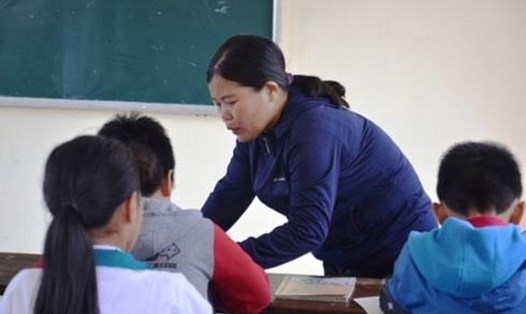 Cô Nguyễn Thị Phương Thủy khi còn đứng lớp. Ảnh: Theo VOV