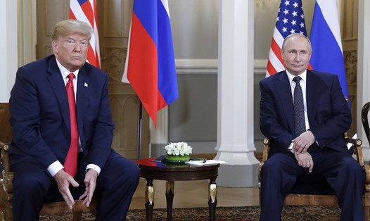 Tổng thống Donald Trump và Tổng thống Vladimir Putin. Ảnh: TASS
