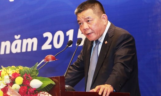 Ông Trần Bắc Hà phát biểu trong một hội nghị ngành ngân hàng.