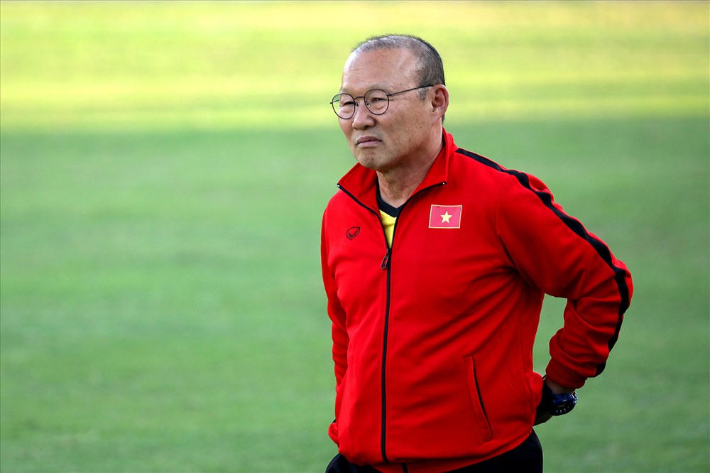 HLV Park Hang-seo đang hướng đến AFF Cup 2018 đầy quyết tâm. Ảnh: H.A 