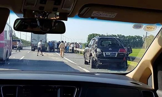 Vụ tai nạn trên cao tốc Hà Nội - Thái Nguyên  khiến tài xế xe Lexus tử nạn diễn ra vào tháng 9.2018. 