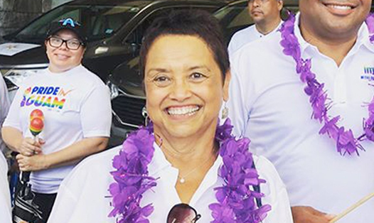 Bà Lou Leon Guerrero, nữ thống đốc đầu tiên ở Guam là người của Đảng Dân chủ. Ảnh: Twitter