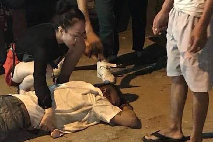 Tài xế Tiến thương nặng sau khi bị bắn và chèn qua người.