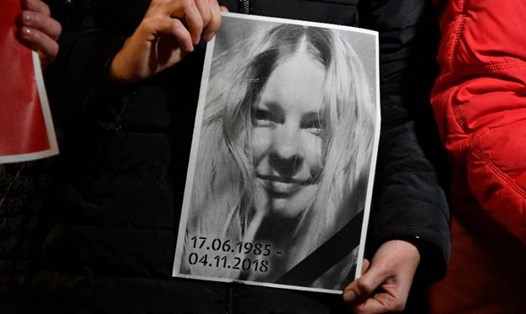 Nhà hoạt động chống tham nhũng Ukraina Kateryna Gandzyuk. Ảnh: AFP.