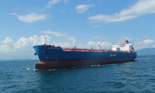 Một tàu mới được Công ty Huyndai Vinashin hạ thủy, bàn giao cho khách hàng tháng 10.2018. Ảnh: Huyndai Vinashin