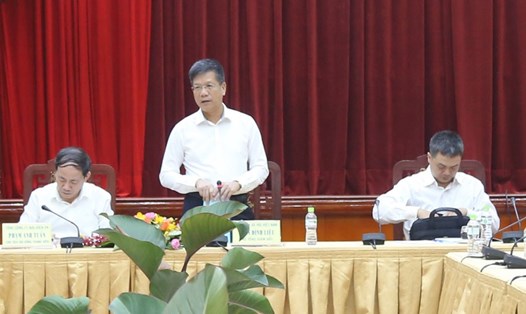 Phó Tổng giám đốc BHXH Việt Nam Trần Đình Liệu chủ trì hội thảo. Ảnh: L.T