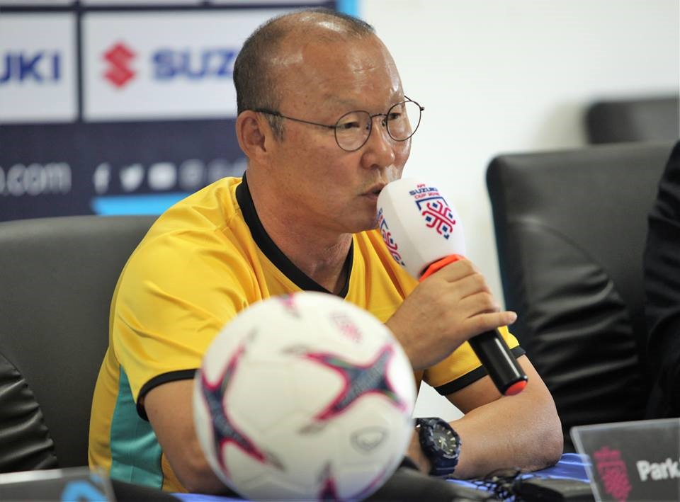 HLV Park Hang-seo hài lòng với 3 điểm đầu tiên. Ảnh: HL