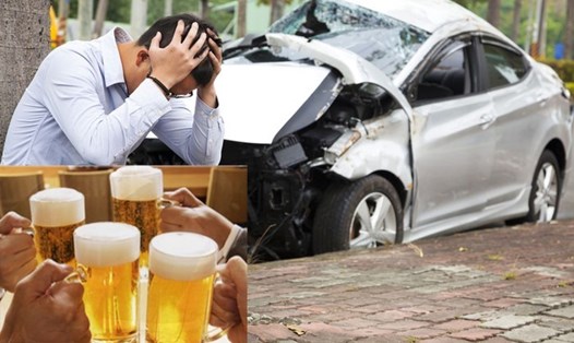 Bia, rượu là nguyên nhân hàng đầu gây tai nạn giao thông. 