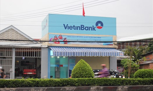 Phòng giao dịch VietinBank xã Tân Lý Tây, nơi xảy ra vụ cướp.