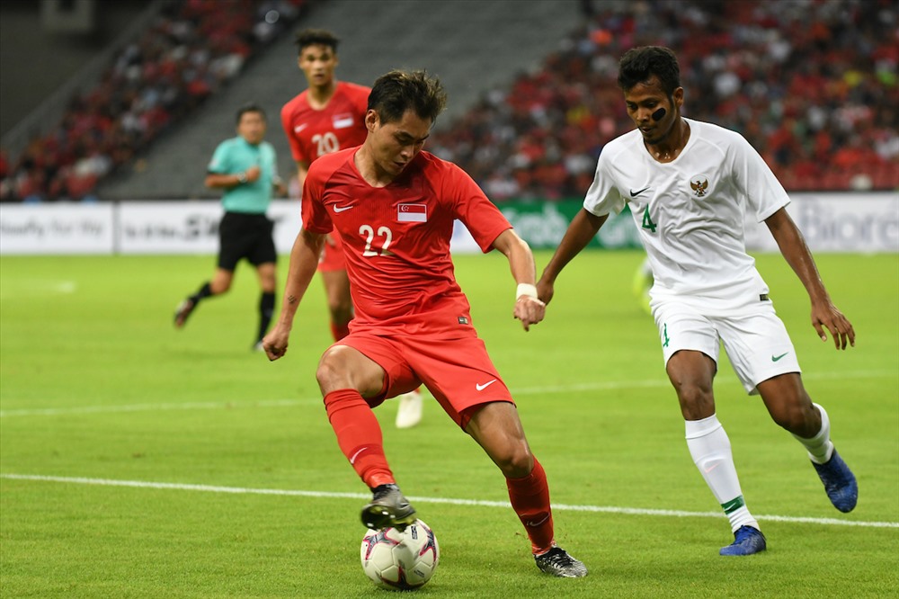 Indonesia thất bại 0-1 trước Singapore trong trận mở màn. (Ảnh - Trang chủ AFF Cup)