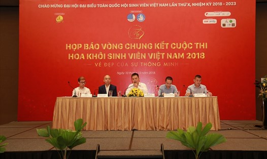 Họp báo cuộc thi "Hoa khôi Sinh viên Việt Nam 2018"