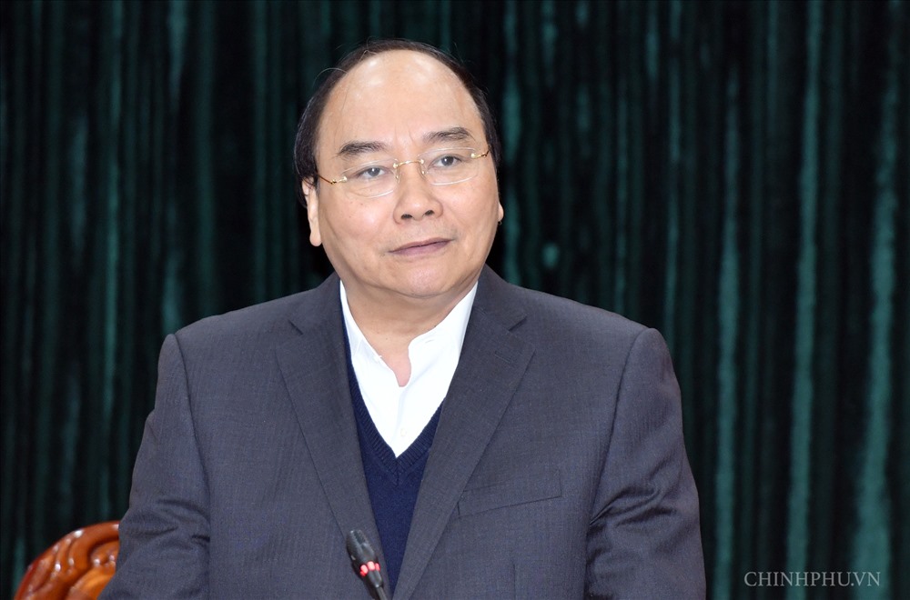 Thủ tướng Chính phủ Nguyễn Xuân Phúc đánh giá cao nỗ lực của Hòa Bình và đề nghị tỉnh cần phát huy lợi thế để tăng trưởng. Ảnh: VGP/Quang Hiếu