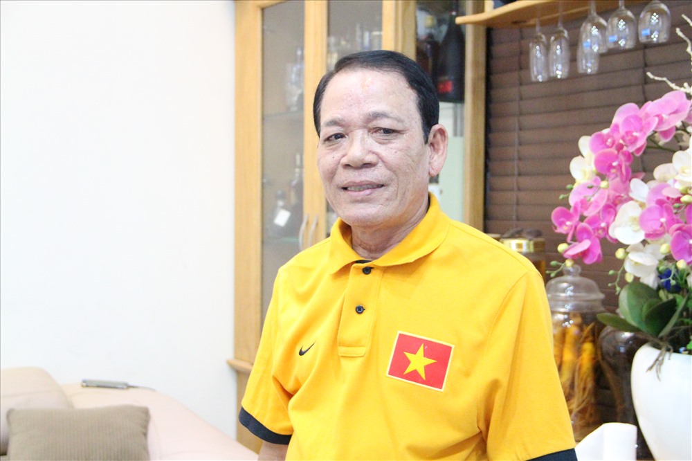 Ông Nguyễn Bảy, cha cầu thủ Nguyễn Anh Đức.