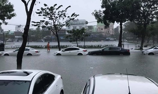 Đà Nẵng ngập thành sông trong đợt mưa lớn vừa qua Ảnh: TT