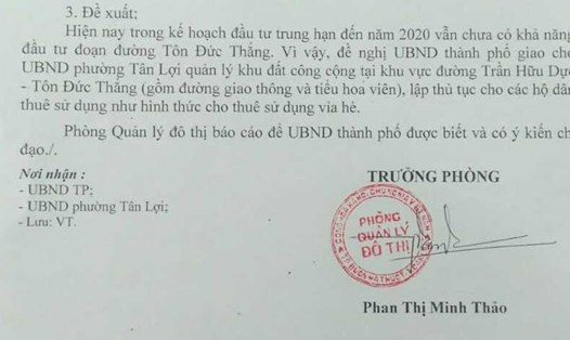 Trước quan điểm của Phòng QLĐT về việc giữ lại các công trình xây dựng trái phép, TP. Buôn Ma Thuột không đồng ý và yêu cầu cần tháo dỡ sớm.