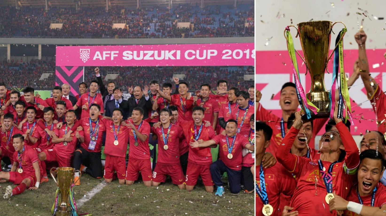 Việt Nam vô địch AFF Suzuki Cup 2018. Ảnh: Fox Sport Asia