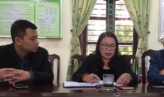 Bà Nụ - Hiệu phó trường phổ thông dân tộc nội trú THCS Thanh Sơn.