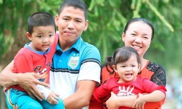 Gia đình hạnh phúc của Anh Đức.