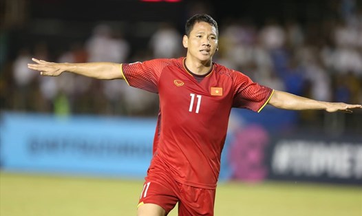Tiền đạo Anh Đức trở lại công hiến cho ĐT Việt Nam khi HLV Mai Đức Chung lên nắm tạm quyền ở vòng loại Asian Cup 2019. Ảnh: Đ.Đ