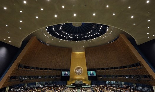 Nga thất bại trong việc kêu gọi sự ủng hộ của các nước thành viên Đại hội đồng Liên Hợp Quốc trong việc bảo vệ Hiệp ước INF. Ảnh: AP. 