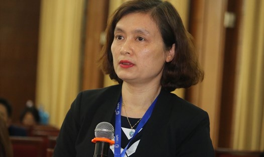 Bà Nguyễn Thu Hà - Phó phòng phụ trách Phòng Kinh tế đối ngoại (Sở KH-ĐT Hà Nội) trả lời báo chí chiều 25.12. Ảnh: TĐ
