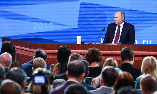 1,1 tỉ lượt đã theo dõi cuộc họp thường niên của Tổng thống Nga thông qua các phương tiện truyền thông xã hội.