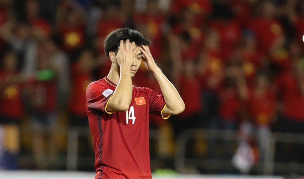 Công Phượng là cầu thủ HAGL duy nhất được thi đấu trận gặp Philippines sau khi vào sân từ ghế dự bị. Ảnh: Đ.Đ