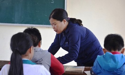 Cô Nguyễn Thị Phương Thủy - giáo viên Trường THCS Duy Ninh - có thể bị xử lý hình sự vì phạt học sinh bằng những cái tát. Ảnh: VOV