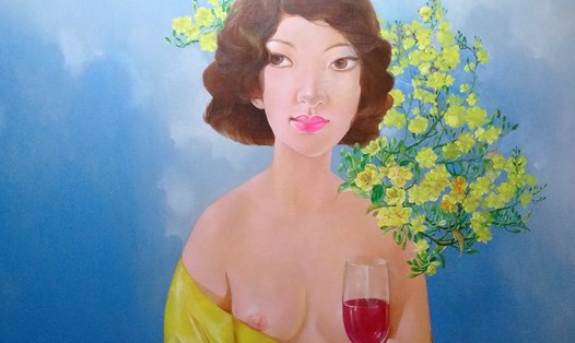 Tác phẩm "Thanh xuân" của của họa sĩ Đặng Thị Thu An.