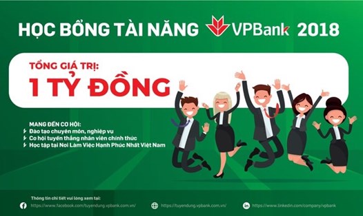 VPBank ra mắt quỹ học bổng tài năng 2018. 