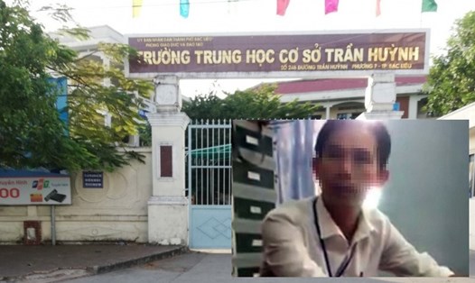 Trường THCS Trần Huỳnh - nơi xảy ra sự việc phụ huynh mắng giáo viên vì con mình bị mất một quần.