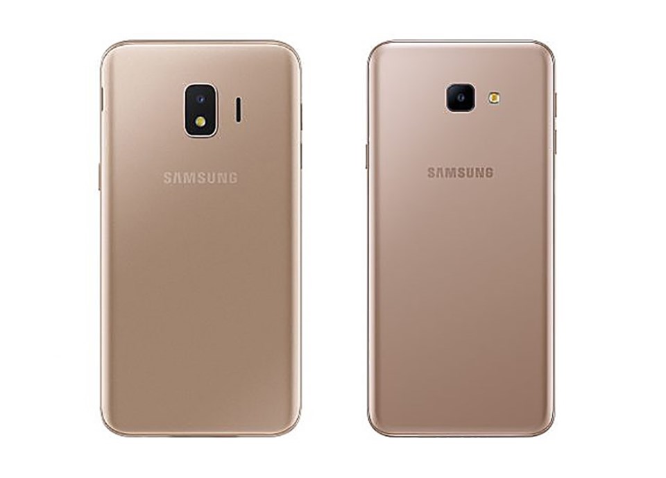 Mặt lưng của bộ đôi Galaxy J2 Core và J4 Core. Mặt lưng của bộ đôi Galaxy J2 Core và J4 Core.