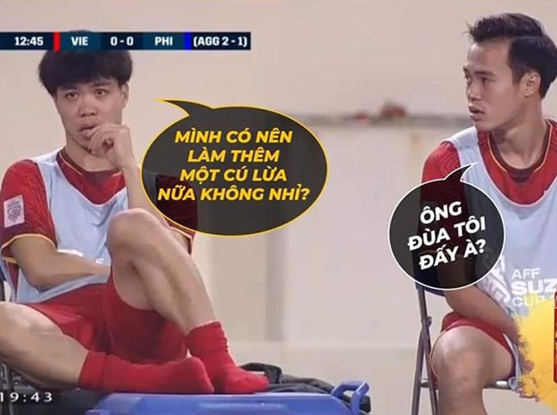 Việt Nam 2-1 Philippines: Thầy trò Park Hang-seo thành đề tài ảnh chế