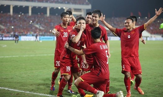 Việt Nam đã giành chiến thắng thuyết phục trước Philippines để giành vé vào chung kết AFF CUP 2018. Ảnh: S.N