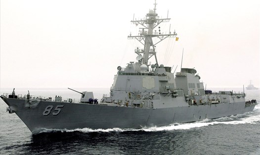 Tàu khu trục USS McCampbell. Ảnh: US Navy