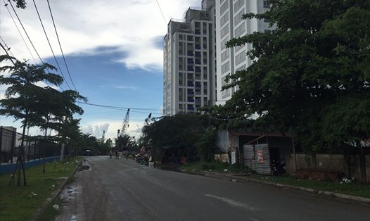 Hình ảnh hiện tại khu đất công 9.125m2 ở phường Phú Thuận, quận 7, mà HMC đã chuyển nhượng cho Công ty tư nhân Đất Xanh. Ảnh: C.H