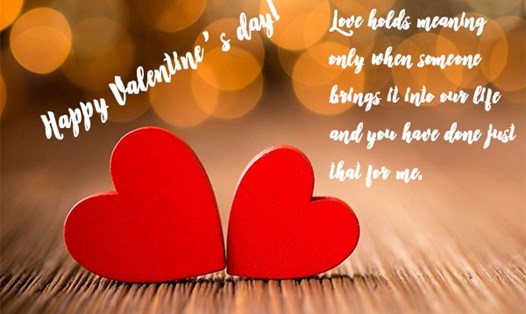 Valentine là dịp để những đôi lứa đang yêu, những cặp vợ chồng nói với nhau những lời yêu thương.