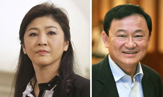 Anh em cựu Thủ tướng Thái Lan Thaksin và Yingluck Shinawatra. Ảnh: Japan Times. 