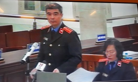 Đại diện VKS giữ quyền công tố tại tòa sáng nay 2.2. Ảnh Cao Nguyên