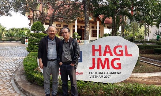 Có HLV Park Hang-seo và thành công của những lứa cầu thủ trẻ, bầu Đức tự tin nghĩ về tấm vé dự World Cup của bóng đá Việt Nam trong tương lai. Ảnh: Hùng Linh
