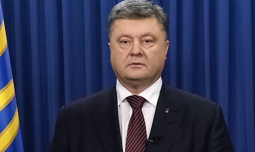 Tổng thống Ukraina Petro Poroshenko. Ảnh: AP