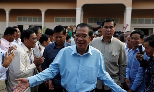 Đảng CPP của Thủ tướng Hun Sen giành mọi ghế trong cuộc bầu cử thượng viện ngày 25.2. Ảnh: Reuters