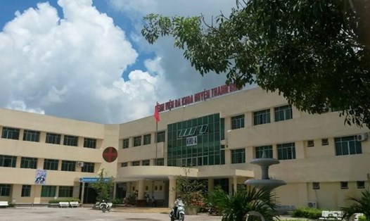 Trụ sở Bệnh viện Đa khoa huyện Thanh Bình (ảnh: Tr.L)