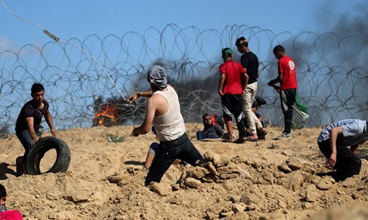 177 người Palestine bị thương trong các cuộc đụng độ. Ảnh: Reuters. 
