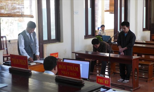 Bị cáo Châu tại phiên tòa sáng 6.2. 