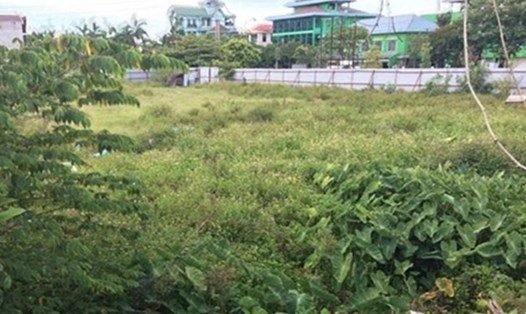 Mảnh đất của ông Lê Văn Hồng bị thu hồi để thực hiện dự án kinh doanh. Ảnh: PV