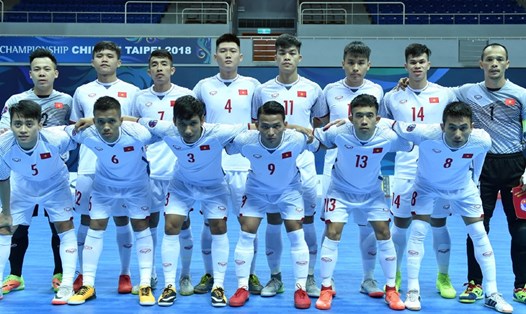 ĐT futsal Việt Nam vào tứ kết giải Châu Á gặp Uzbekistan. Ảnh: Đ.T