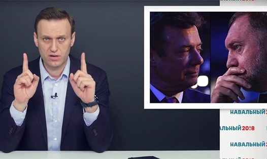 Alexei Navalny, Paul Manafort và Oleg Deripaska. Ảnh: Navalny Youtube Channel