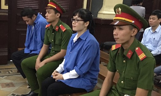 Huỳnh Thị Huyền Như tại phiên toà ngày 8.2.2018. Ảnh: C.H